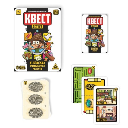 Quest-ACTIV “In search of a family recipe”, 36 cards, 7+-1