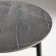 Round Round table "Orion Mini", 800/1110x800x750, Black metal legs/Caspian dark