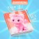 Notebook Gift Book 96l, Line, Color Block, PVC Cat cover 3D (9.5x10.5cm)