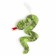 Soft toy "snake" on a suspension, 16 cm, green color