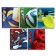 Notebook 48 sheets, in a cage, sport club, cover coated cardboard, offset block, mix