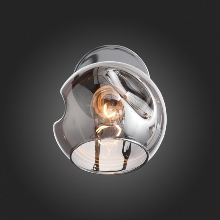 Wall lamp EVOLUCE. Sle155101-01. Gentore. 1x60 watts, E14, 13x14.5 cm, chromium color-7