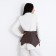 Women's belt, type of basca, width 73 cm, gray color