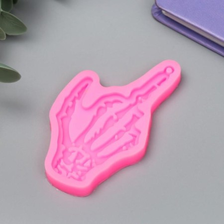 Mold Silicon "Bowing Hand" 4x7 cm-1