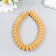 Beads for aromatherapy with the hole "disk. Yellow" 0.6x1x1 cm set 33 pcs +-3