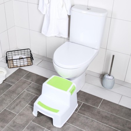 Baby stand with rubberized steps, white/green color-4