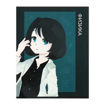 A set of object notebooks Calligrata TOP "Anime", 48 sheets, 10 items, with reference material, cover coated cardboard, twin-lame + selective UV-lak, OFSET BOCom-16