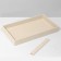Queen Fair decorations 2 places, phlock, 21 × 12 × 3.5 cm, beige color