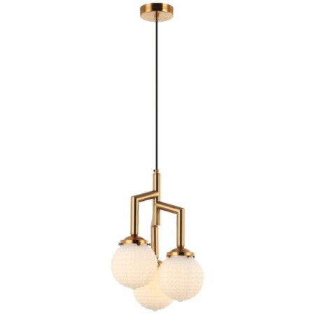 Suspendor Grozde 3xe27 40W, size 35x35x48.5-150 cm, bronze color