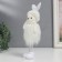 Souvenir "Bunny in a fluffy white fur coat and hat" 22.5 cm