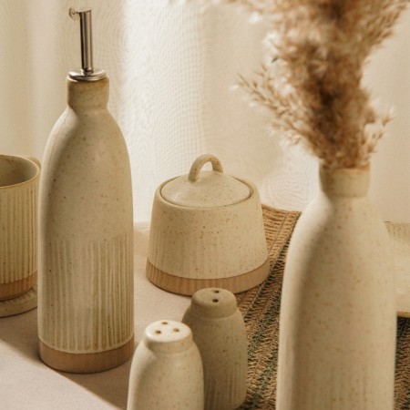 Ceramic sugar tower SL Home "Vento", 350 ml, 11 × 11 cm, beige color-7
