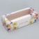 Confectionery packaging, a cupcake box with a window, “floral gamut”, 26 x 10 x 8 cm