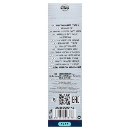 Two-color Koh-I-Noor 3433 pencil, blue-red-1