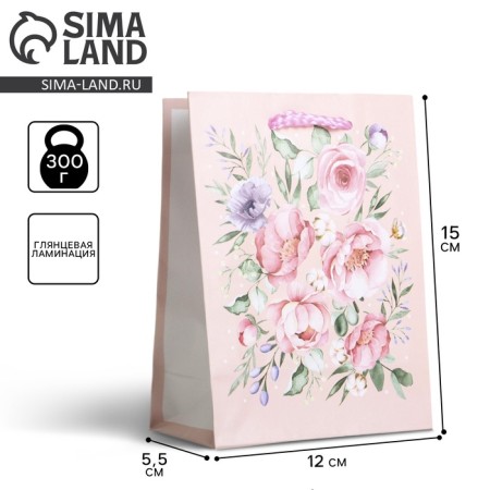 Gift package laminated, packaging, Present for You, S 12 x 15 x 5.5 cm