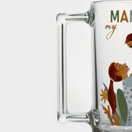 Glass mug "Fitness. Mom ", 320 ml-2