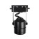 Track lamp for the GU5.3 lamp, round, black body