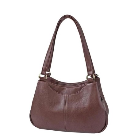 Bag bag claim. Kozh, lightning department, brown color 25x11x21cm