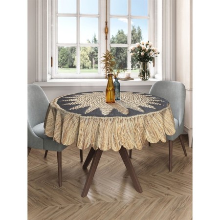 The tablecloth "Sunny bedspread", Round, Saten, D = 150 cm-2