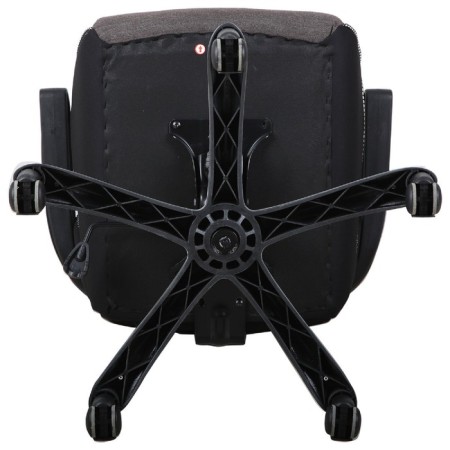 Playing armchair Brabix "Techno GM-002", fabric, black/gray, white inserts-5