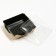 Container with a flat lid, black, 0.9 l, 15 x 15 x 5 cm