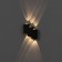 Facade lamp "Ray", FSD-011, 6 W, 3000K, 3 rays, IP65, 220 V, metal, black