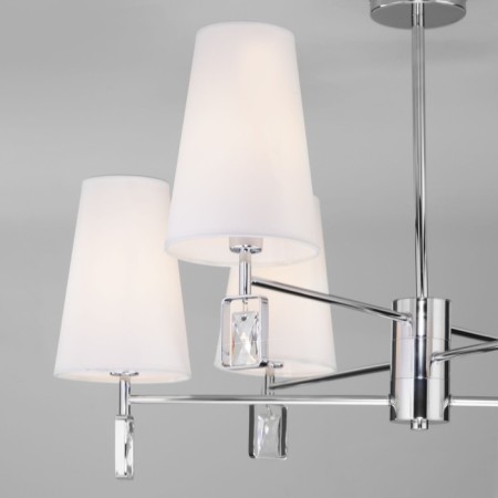 Classical ceiling chandelier Milazzo, 40W, E14, 70x70x46.5 cm-2