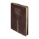 Dated 2025 diary, A5, 176 sheets of Escalada, solid cover of artificial leather, 3D design, foil, liescam embossing, cream block 70 g/m2, brown