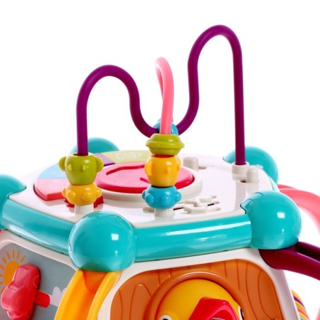 Developing toy "Logic Center", light and sound effects, works from batteries-7