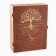 The genealogy book "Family Chronicle" in a box with a tree, 20 x 26 cm