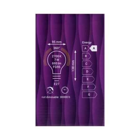 LED LED Rev Led Filament Vintage, G95, E27, 7 W, 2700 K, Ball, Warm Light-1