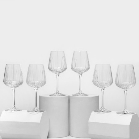 A set of glasses for wine RCR Timeless, 510 ml, crystal glass, 6 pcs