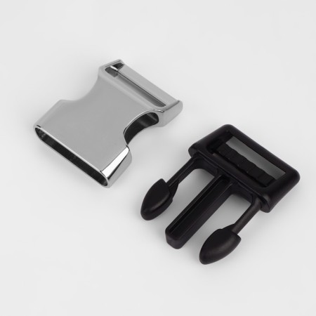 Fastex 25 mm, load up to 15 kg, metal/plastic, silver/black color-1