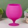 Vase "Brandy" fuchsia matte h = 19 cm, d = 12 cm, v = 2 l