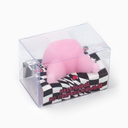 Antistress Mick "impudent, but charming", pink, 4.4 x 3.5 cm-3