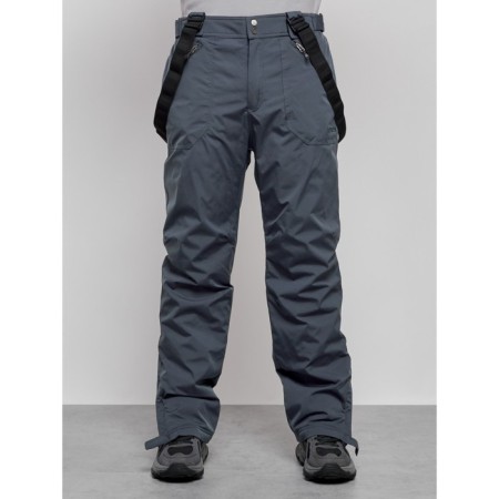 Semi-combinezone ski insulated male winter, size 48, dark gray color-8