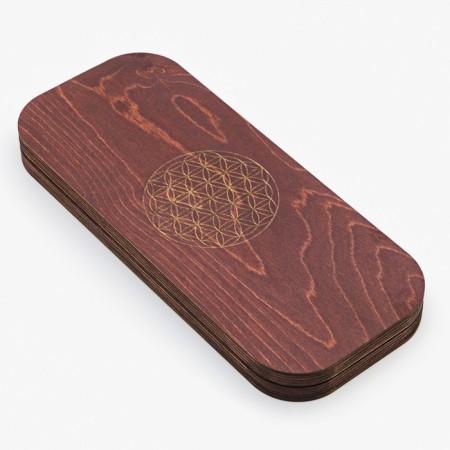 Sadhu, a board with nails, for yoga "Flower of life", 2 pcs, step 10 mm, 33 x 15 cm-2