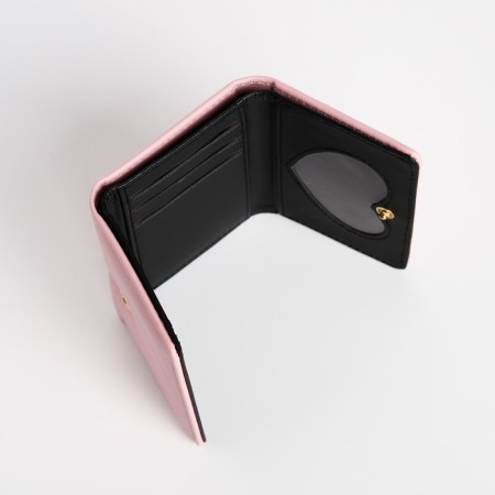 Baby wallet on the button, pink color-3