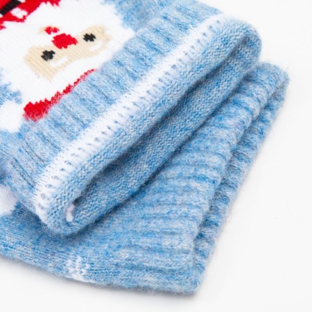 Women's socks from the Mongol wool "Santa", the color is red, size 25 (37-39)-3