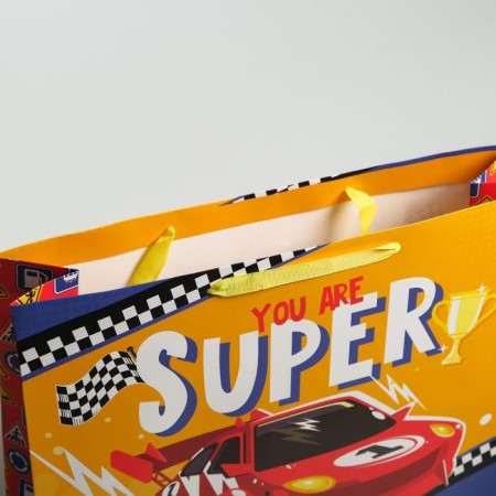 Gift laminated horizontal package, packaging, YOU ARE SUPER, L 40 x 31 x 11.5 cm-2