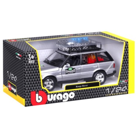 BBURAGO LAND ROVER, DIE-CAST, 1:26, opening doors, silver color-10