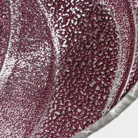 Glass Plane Lacking "Drachna", D = 33 cm, burgundy color-6