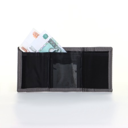 Velcro wallet, gray color-6
