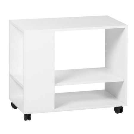 Bruno coffee table on wheels, 700x350x600, white-3
