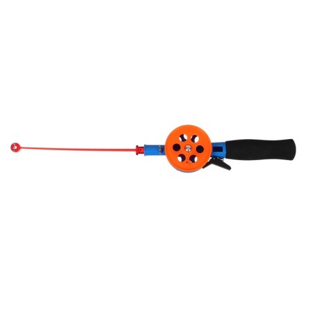 Winter fishing rod, neoprene pen, length 33 cm, orange color, HFB-34-1