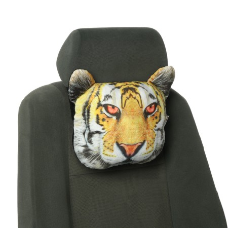 Pillow on the headrest Matech Animals Line, Tiger, 30 x 25 x 10 cm, orange, black-5