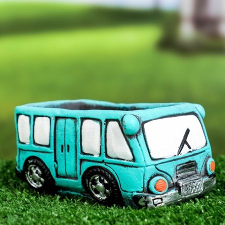 Pot "Bus Bon" Green, 14x8x7cm-2