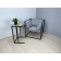 Table Mini, 400x400x650, Black Muar/Dub Sonoma