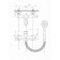 Shower mixer Fauzt FZS-241-B101, single-leaf, without spout, watering can, chrome