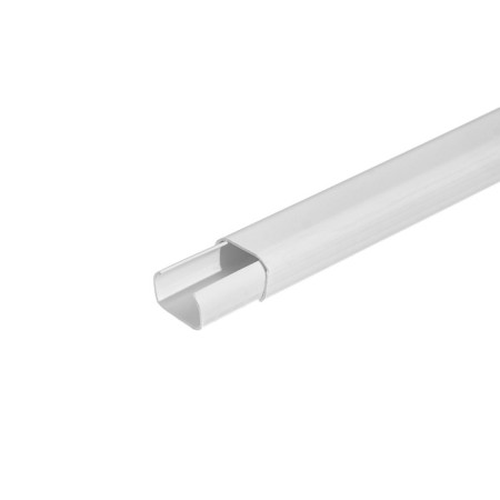 Cable-channel 15x10mm 2.2m "decoration" with an adhesive base, 001-g white glossy