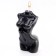 Figure candle "Women's silhouette", 10 cm, black